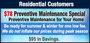 Residential Preventive Maintenance HVAC Coupon